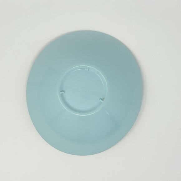 Fostoria Melamine Oval Divided 10" Dish Bowl Baby Blue MCM Vtg Granny Core Retro - Picture 4 of 5